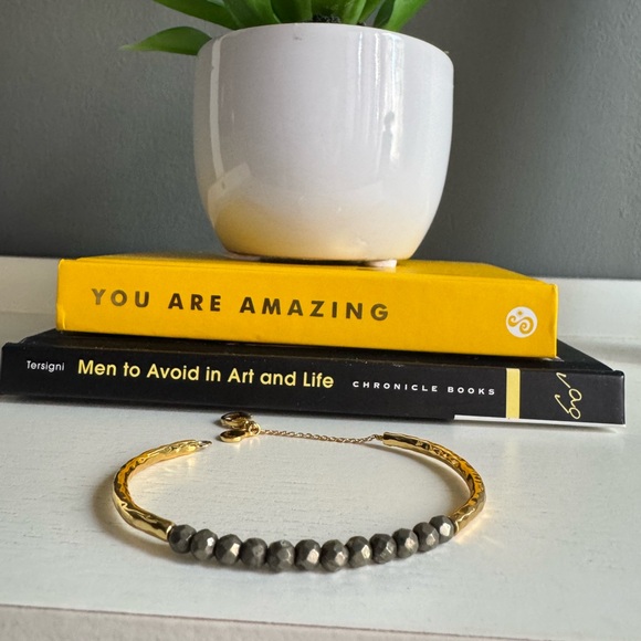 Gorjana Gold Pyrite Power Gemstone Bracelet - Picture 2 of 3